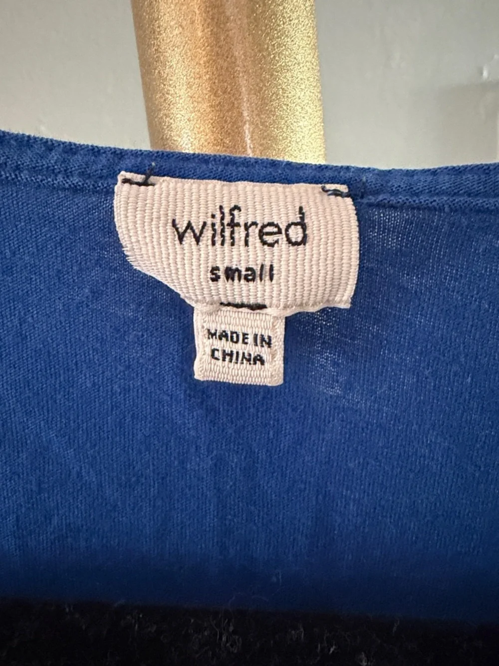 Wilfred Cobalt Blue Ruffle Scoop Neck Tank - Picture 2 of 4